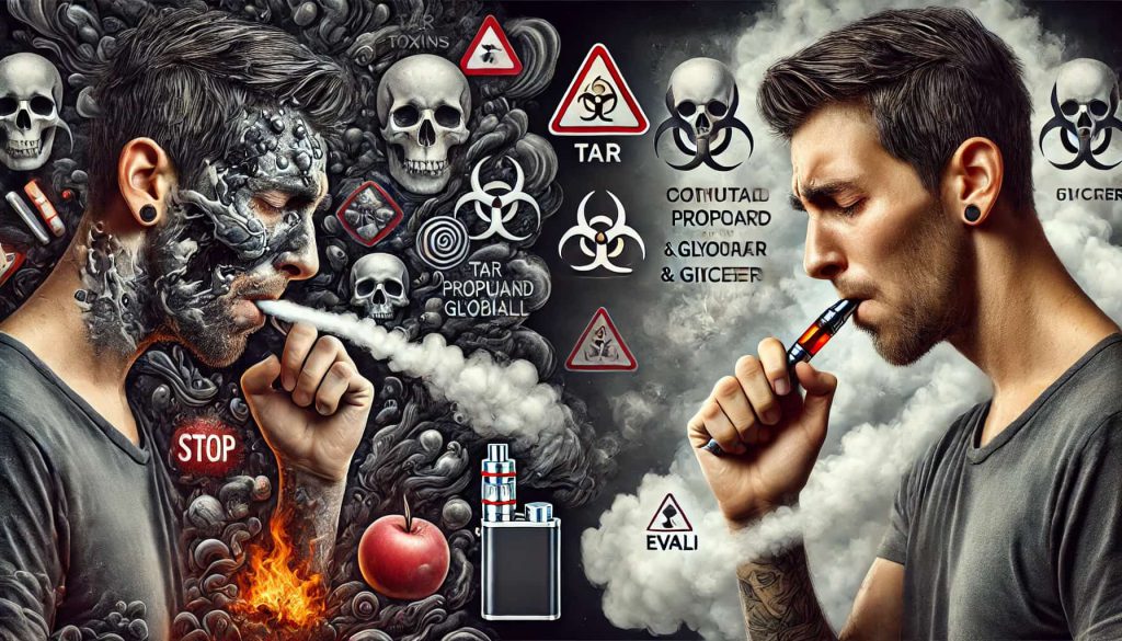 Vapear o fumar: qué opción es mejor para la salud
